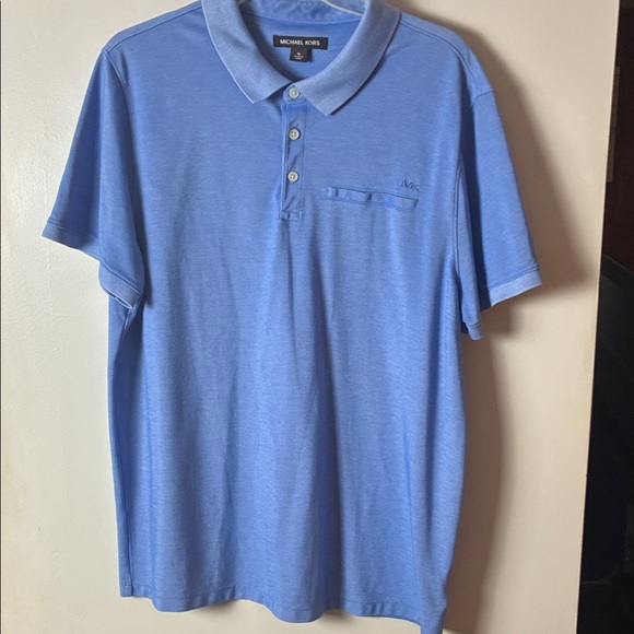 Michael Kors Men's Sky Blue Polo Shirt - Picture 1 of 8